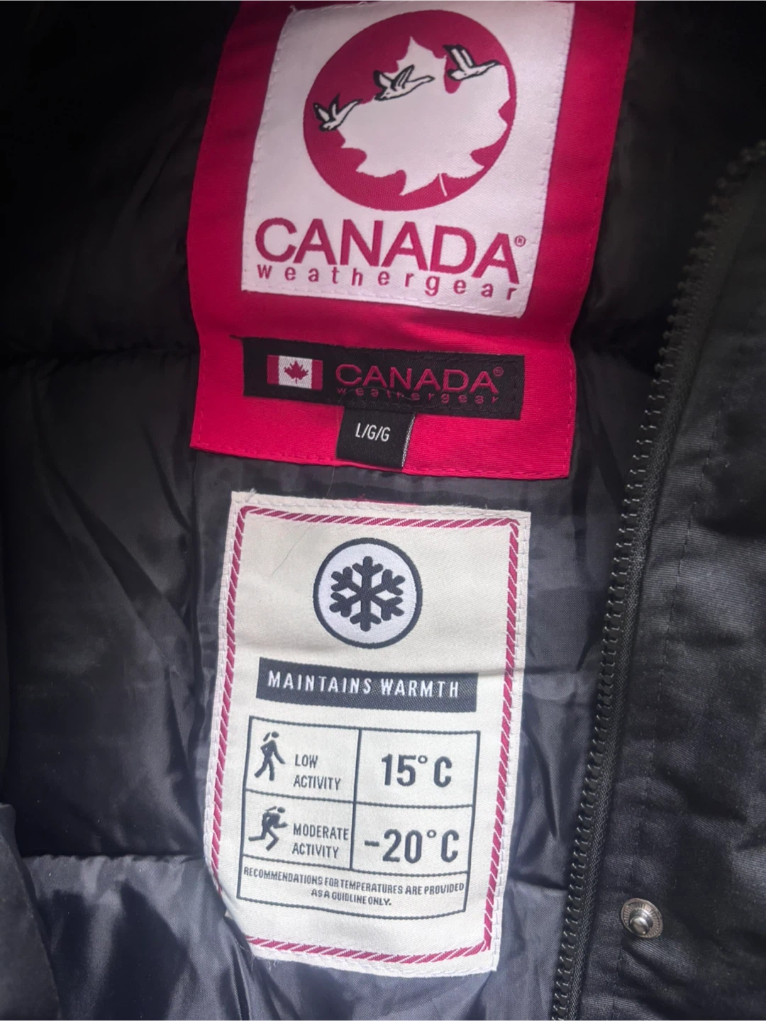 Canada Weathergear Black Parka Jacket Size L - photo 3