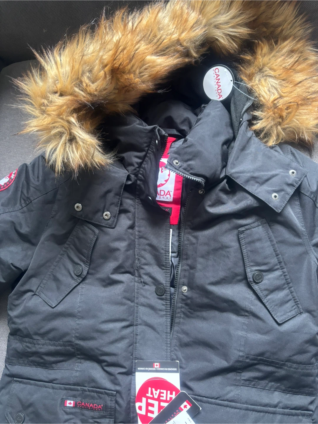 Canada Weathergear Black Parka Jacket Size L - photo 2