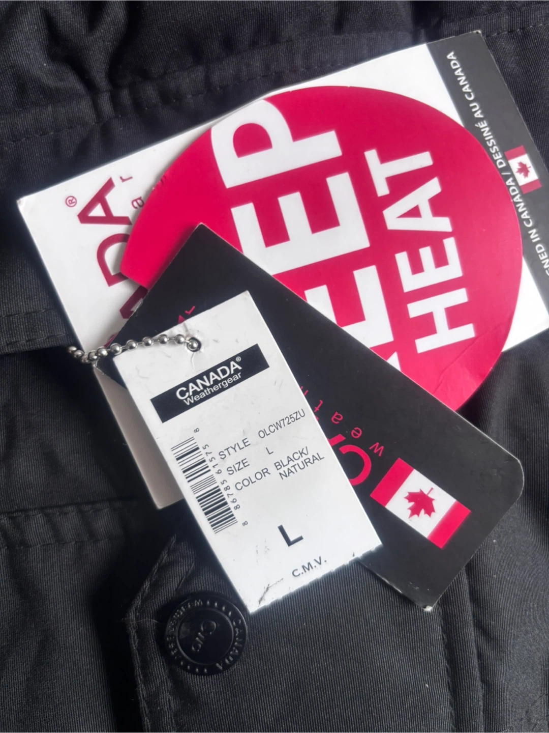 Canada Weathergear Black Parka Jacket Size L - photo 4