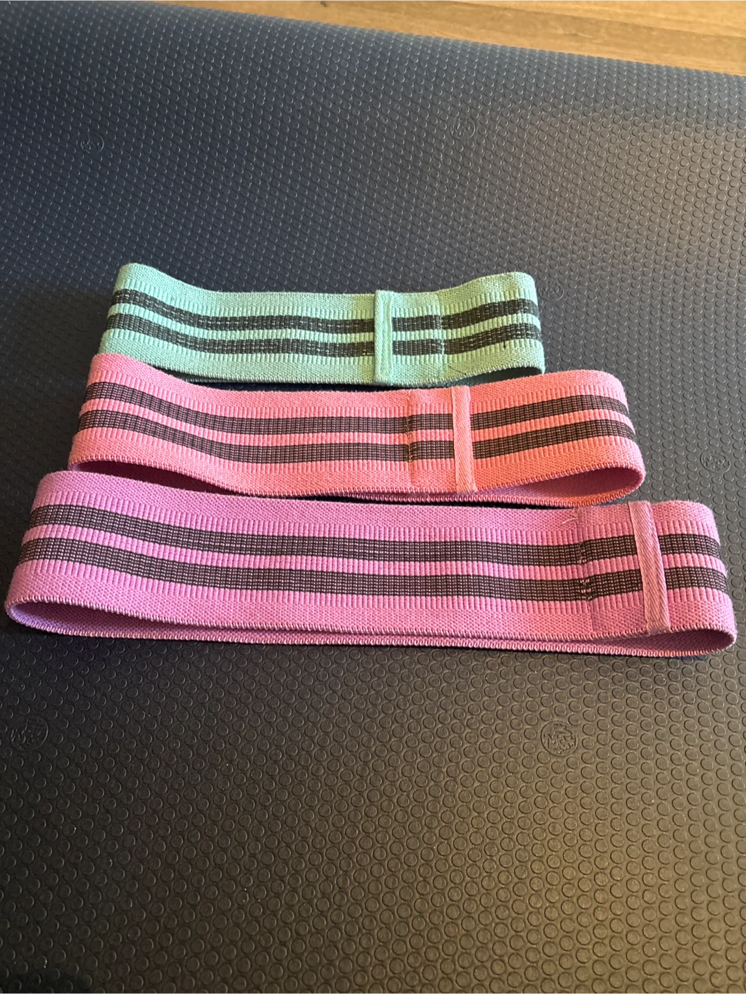 Set of 3 Resistance Bands - Mint Green & Pink - photo 2