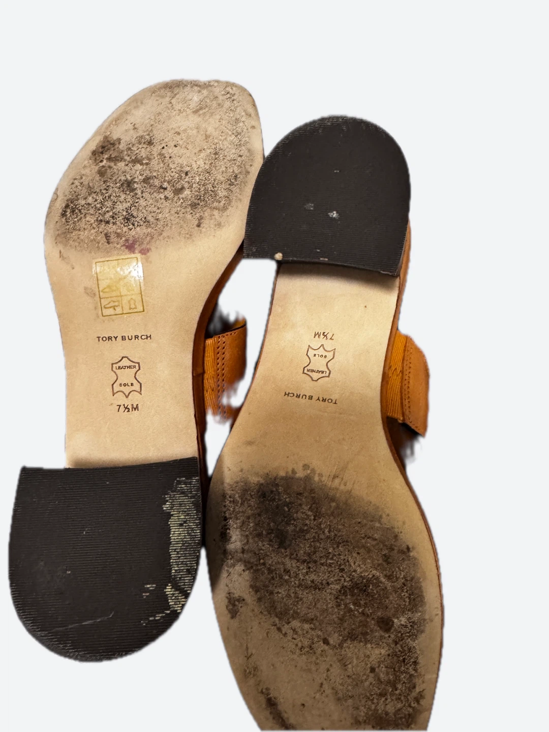 Tory Burch Miller Sandals Size 7.5M Tan Leather - photo 3