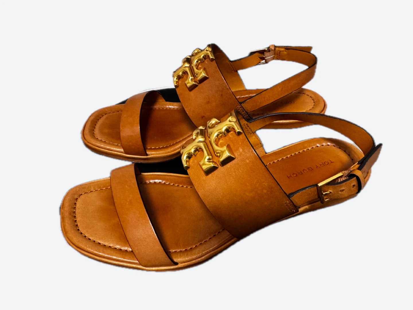 Tory Burch Miller Sandals Size 7.5M Tan Leather - photo 4
