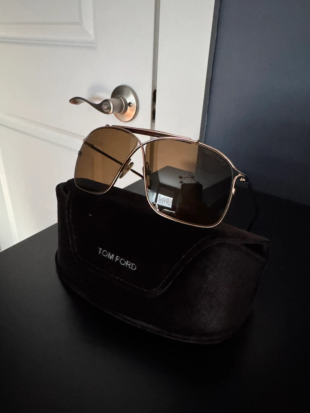 Tom Ford Aviator Sunglasses with Case