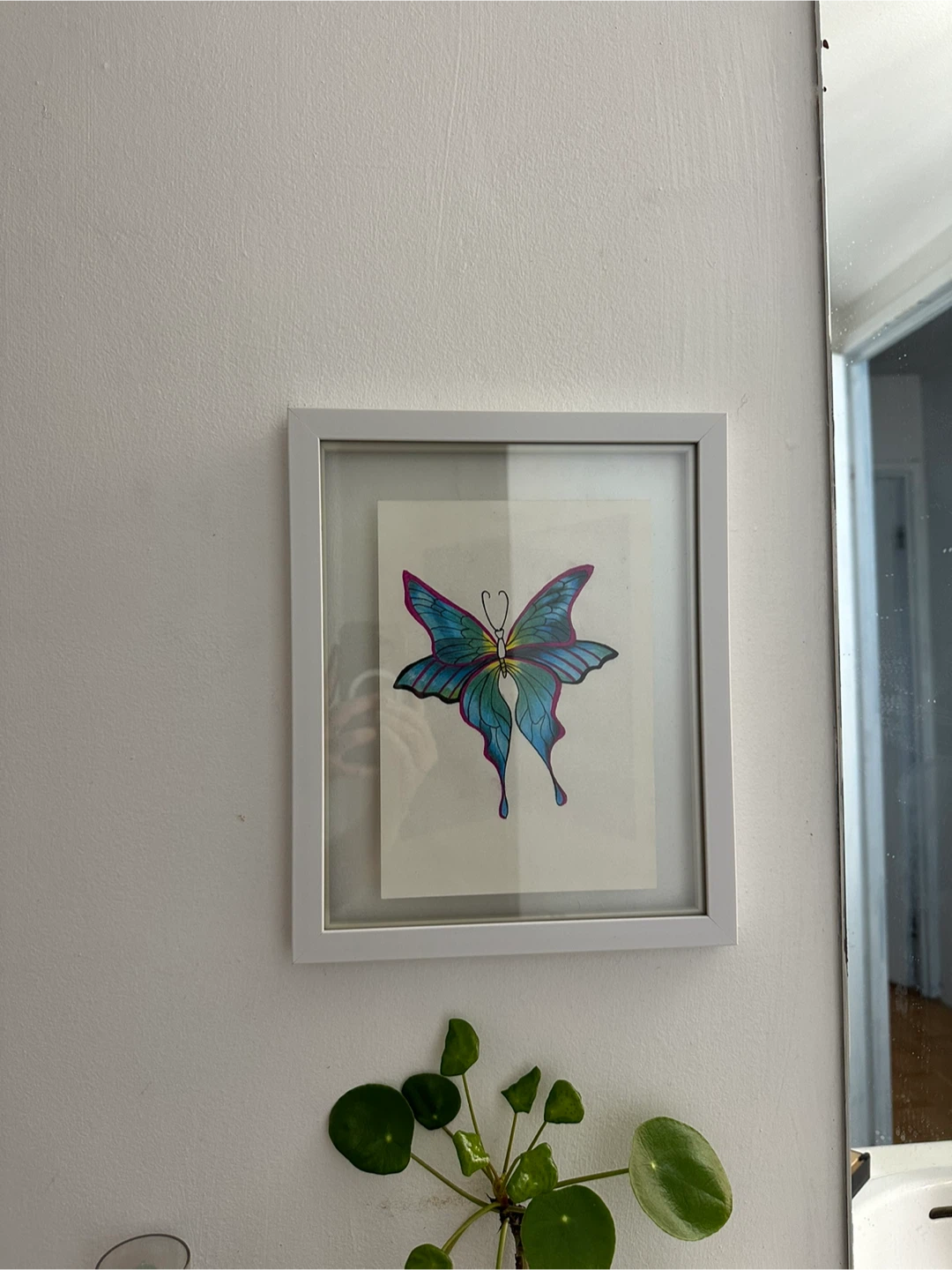 Framed Butterfly Art - photo 2