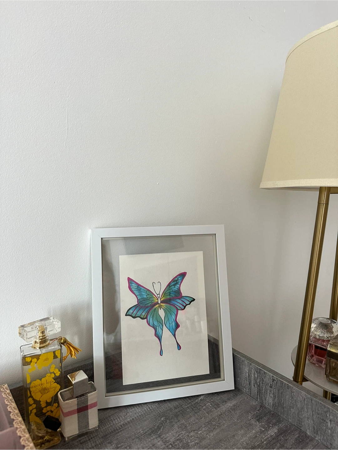Framed Butterfly Art - photo 3