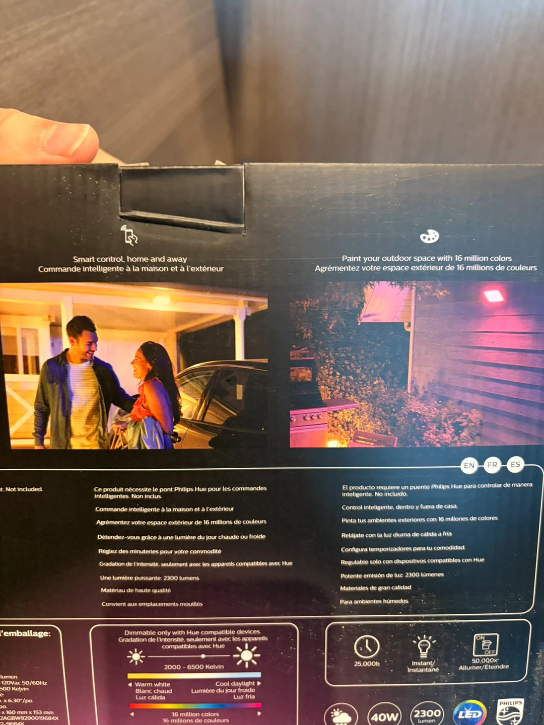 Philips Hue White and Color Ambiance Outdoor Floodlight - photo 2