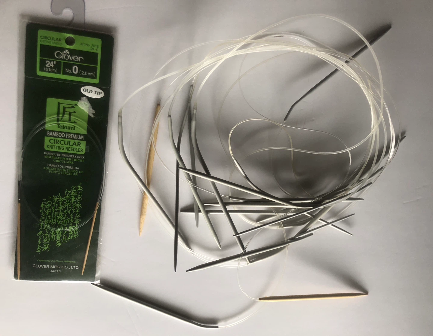 Clover Takumi Circular Knitting Needles Size 0 (2.0mm) 24"