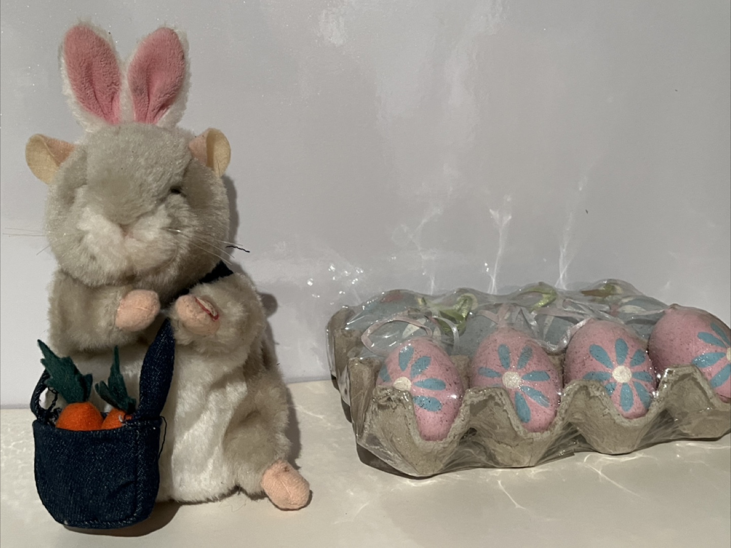 Easter Bunny Hamster Plush Toy & Decorative Eggs - photo 2