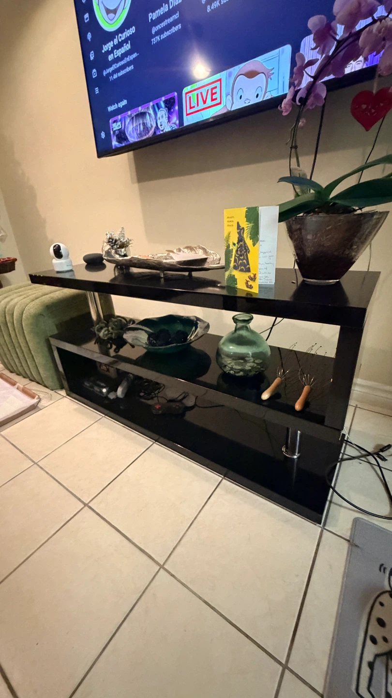 Black media console - photo 2