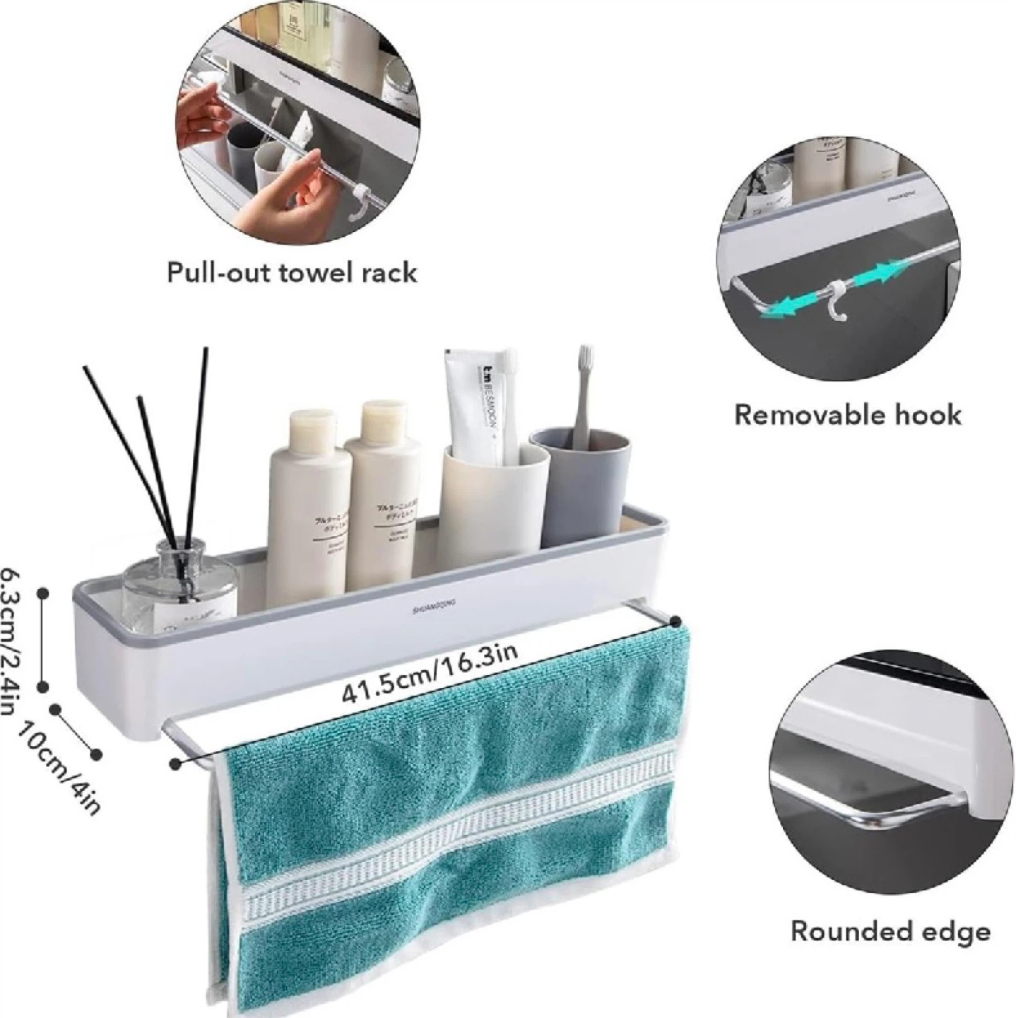 Wall Shelf Organizer (White) - photo 2