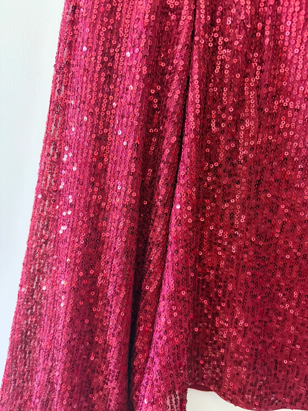 Lulus Red Sequin Long Sleeve Puff Sleeve Top - photo 2