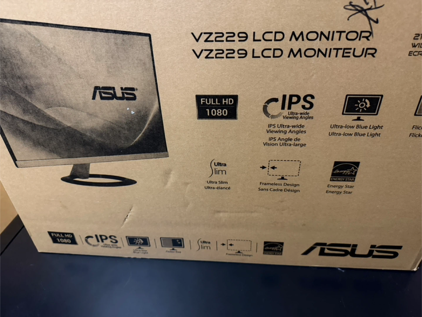ASUS VZ229 21.5-inch Full HD IPS LCD Monitor