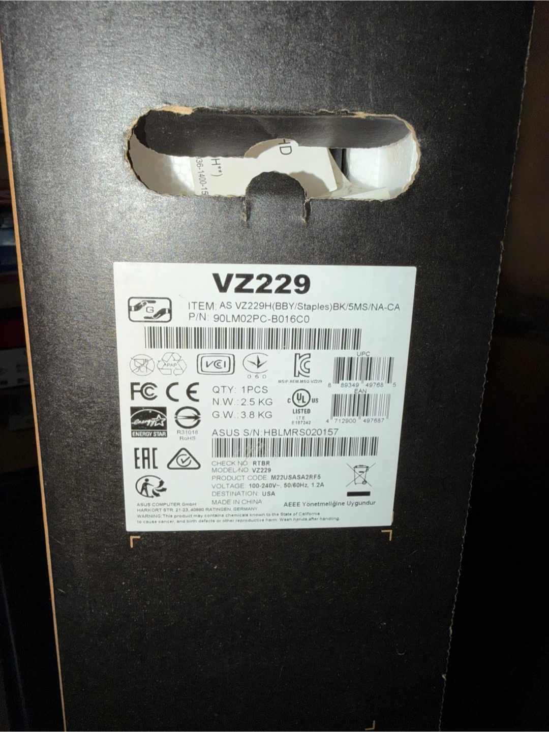 ASUS VZ229 21.5-inch Full HD IPS LCD Monitor - photo 2