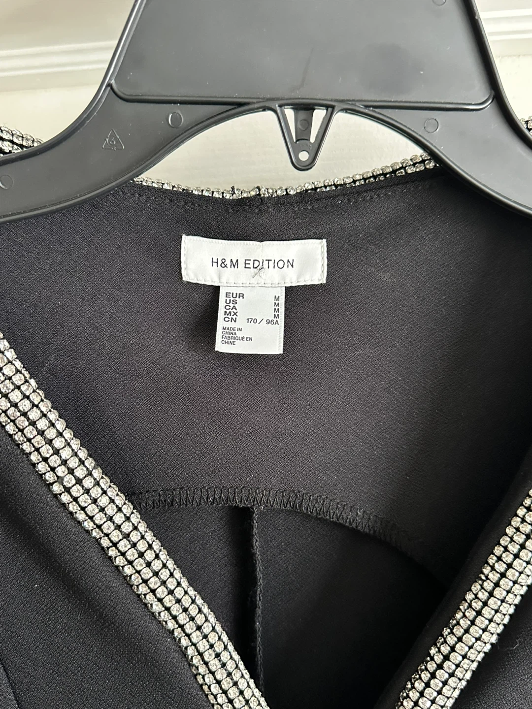 H&M Edition Black Sleeveless Dress with Rhinestone Detail - photo 2