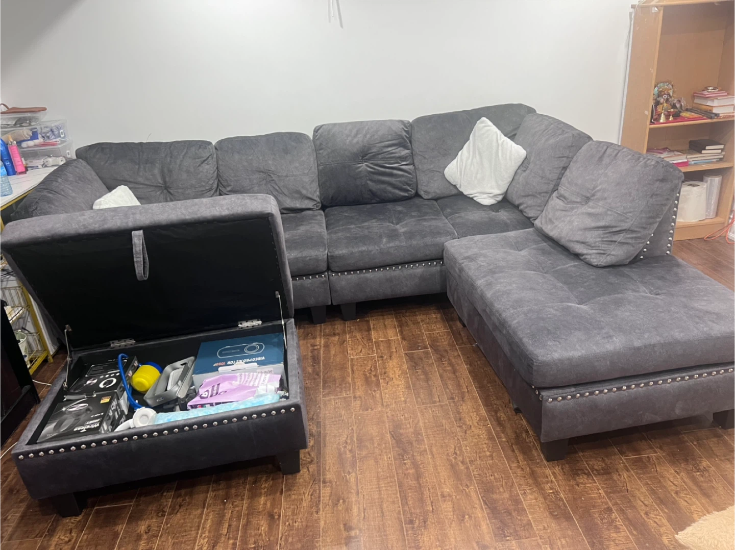 “Sectional Sofa with Storage – Like New – Half Price”