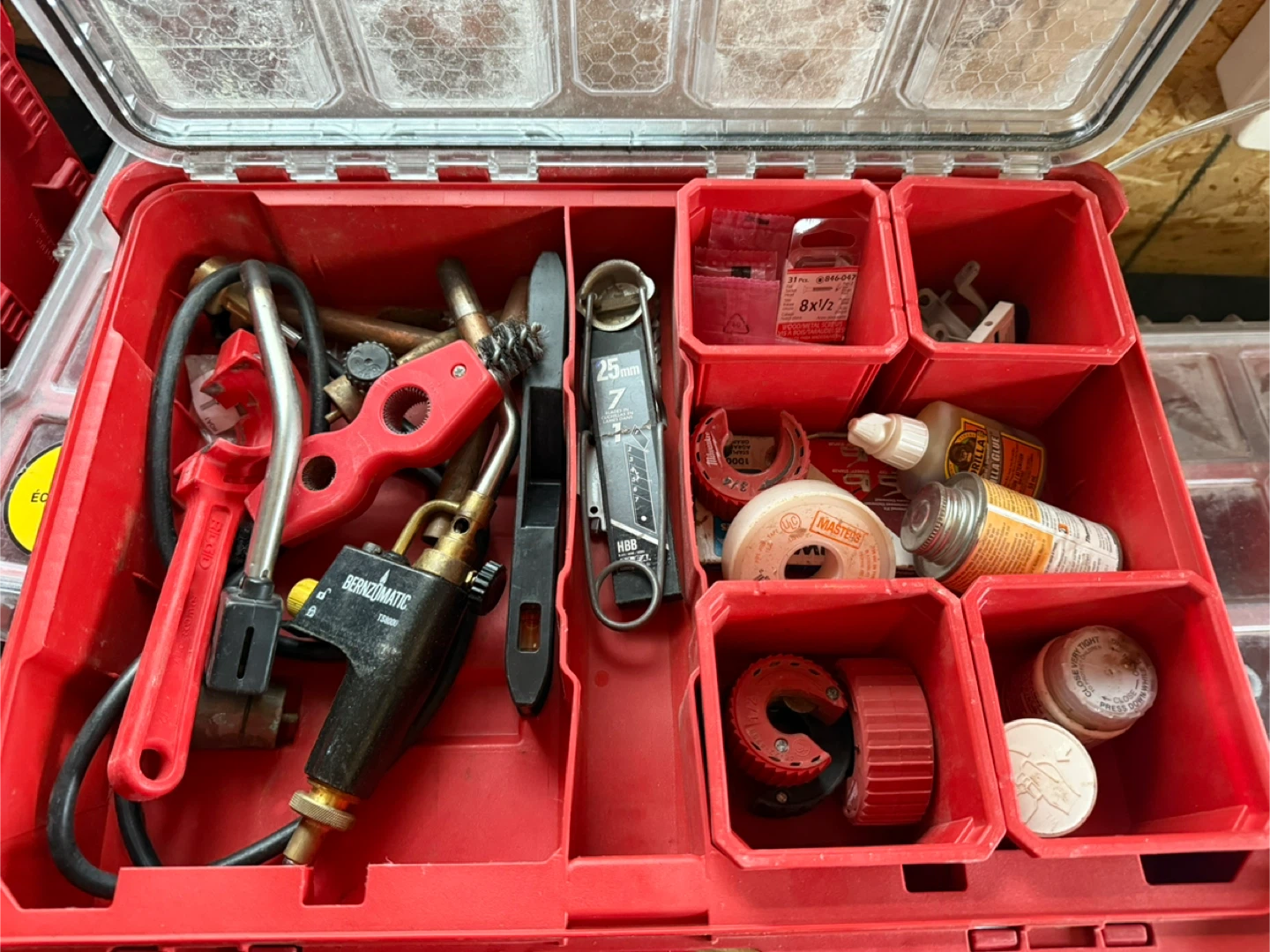 GREAT DEAL!! Milwaukee Packouts x3 with Plumbing Supplies - photo 3