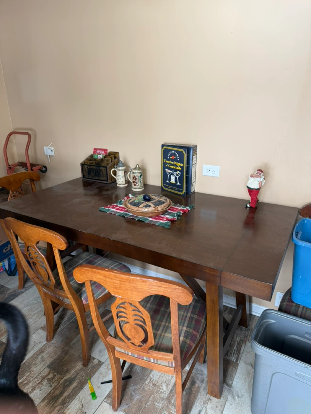 Long dark wood table - photo 2