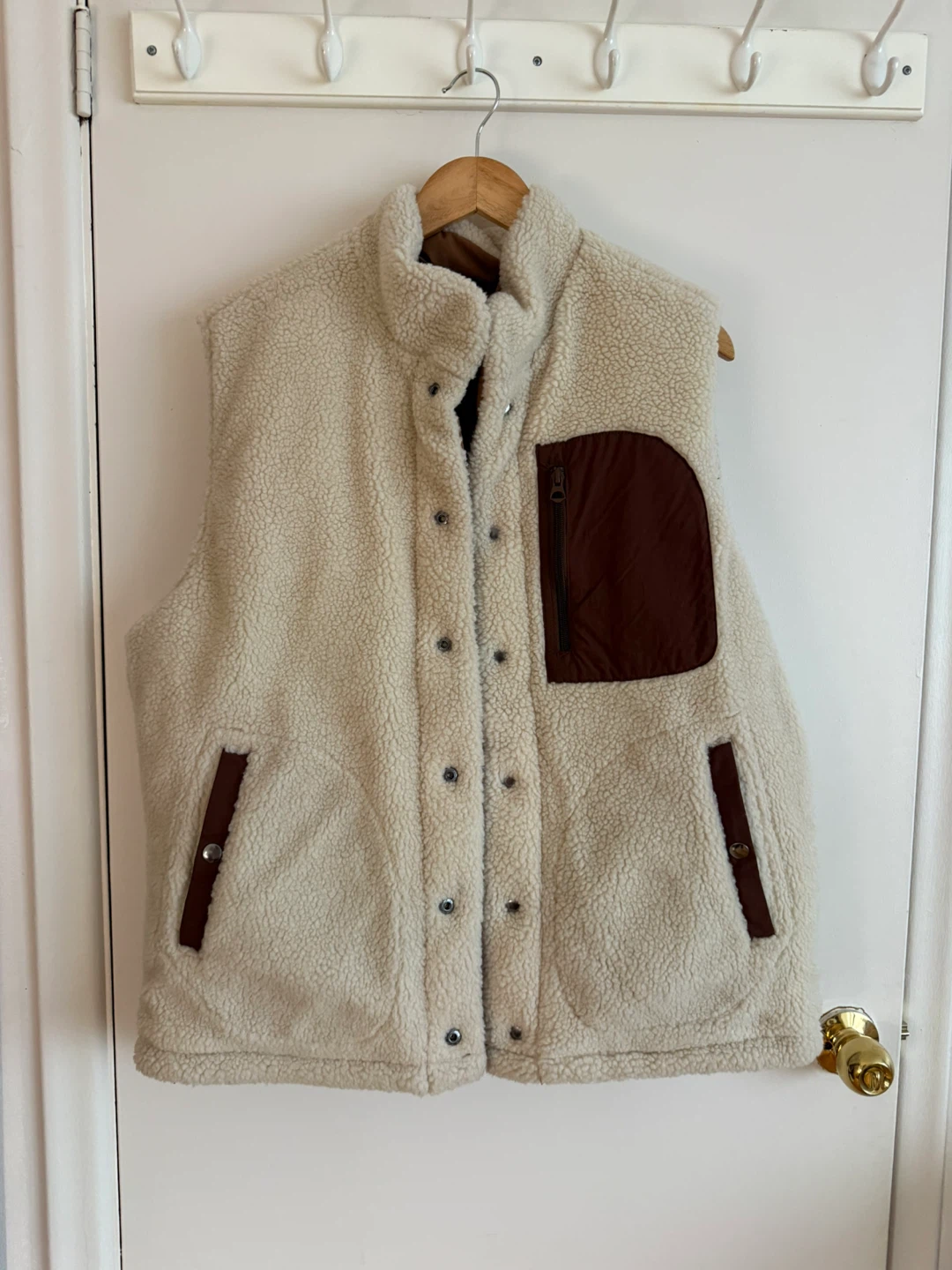 Jack and Jones Mens Reversible Sherpa Lined Vest