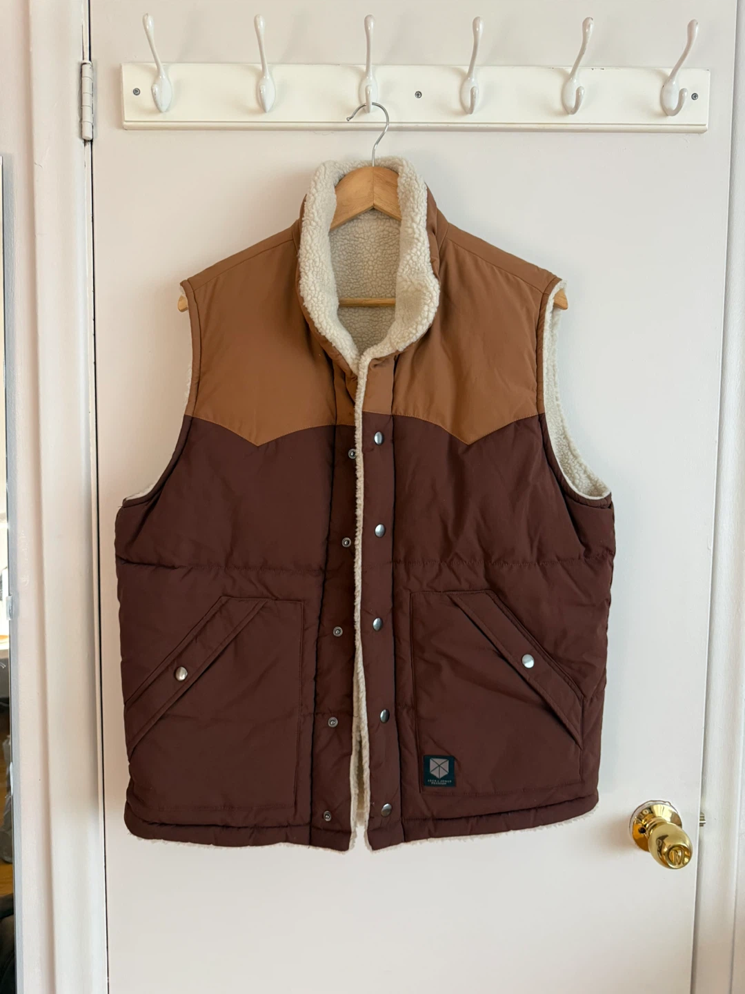 Jack and Jones Mens Reversible Sherpa Lined Vest - photo 2