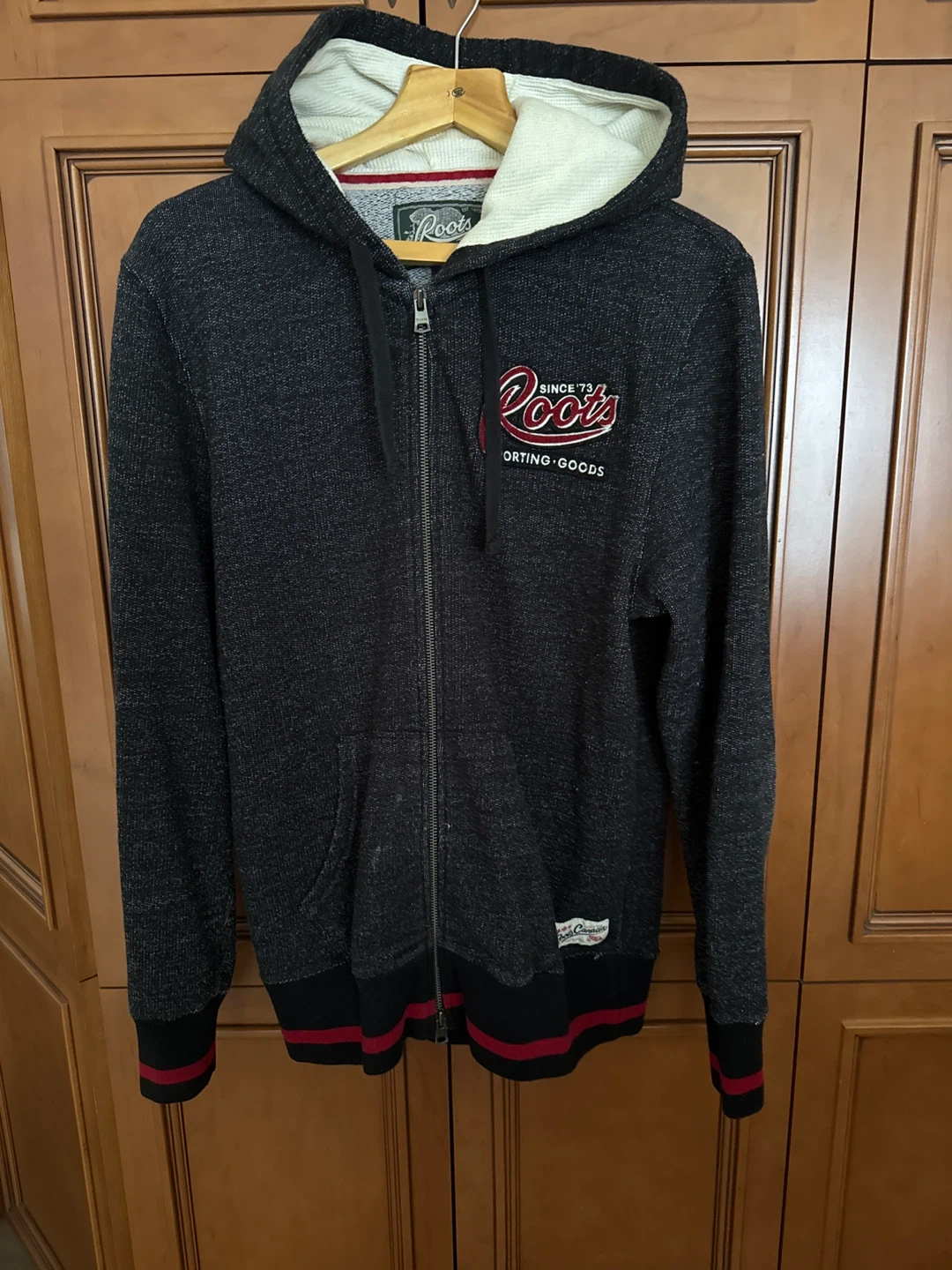 Roots Canada Grey Zip-Up Hoodie