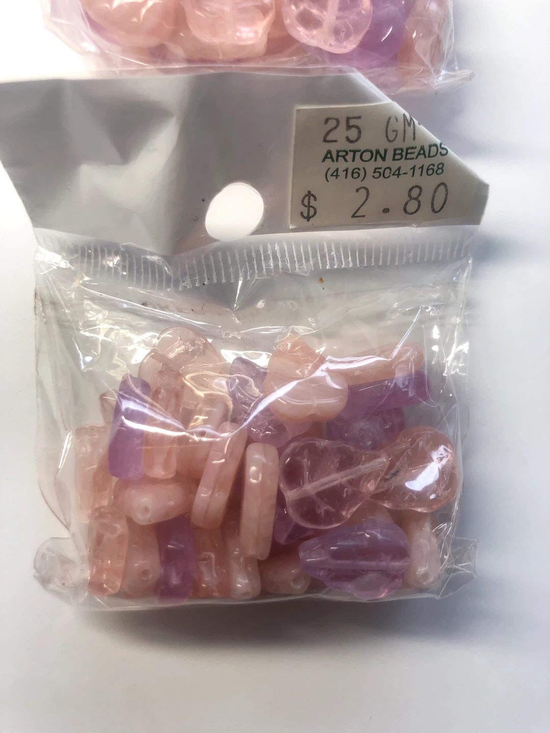 leaf shape beads 3 packages