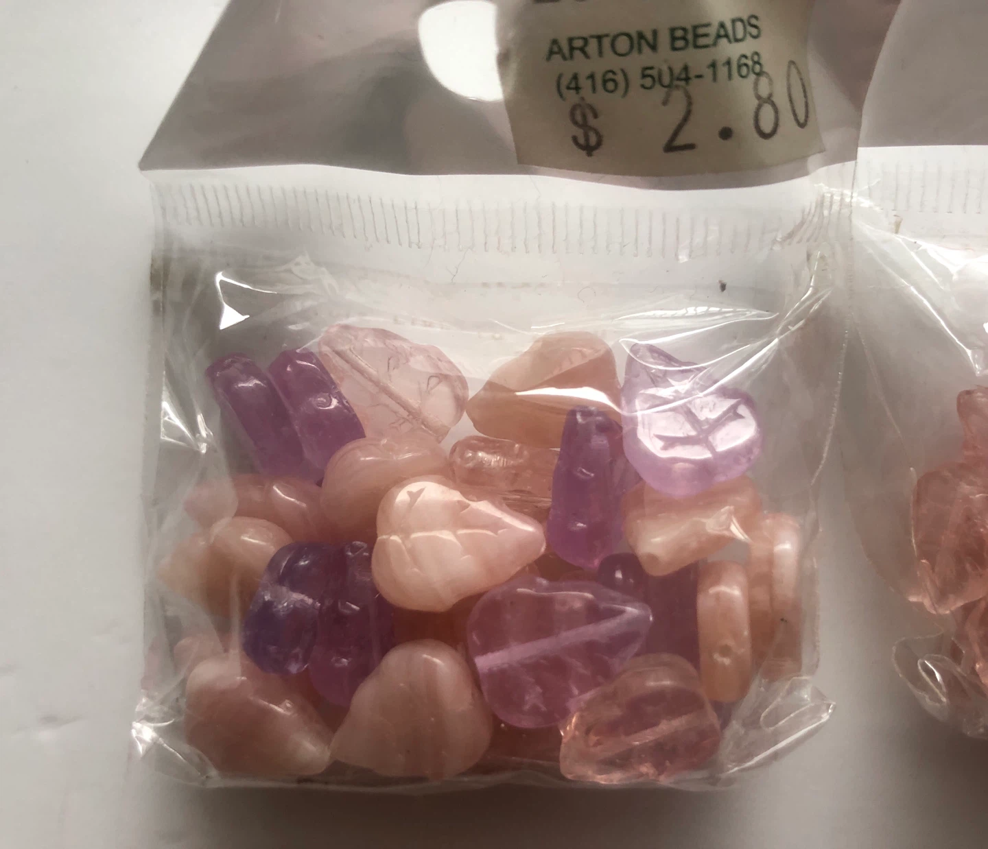 leaf shape beads 3 packages - photo 3