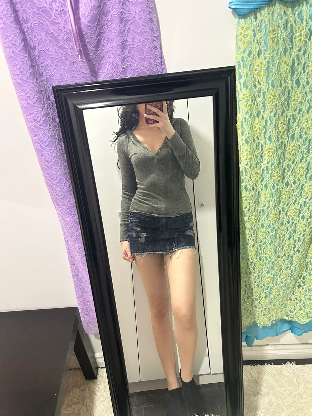 Green top with hood