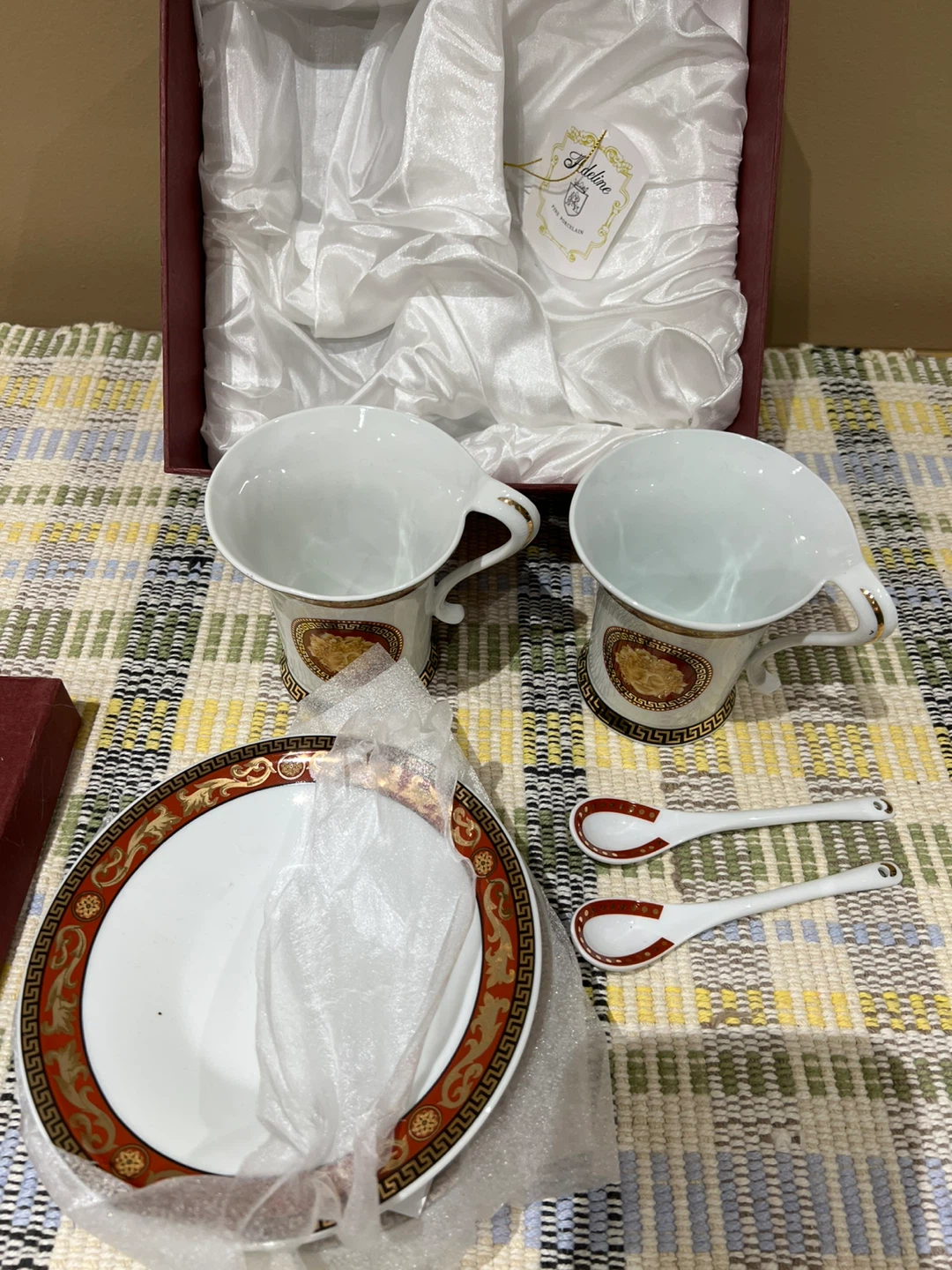 Adeline Fine Porcelain Tea Cups and Saucer Set - photo 5