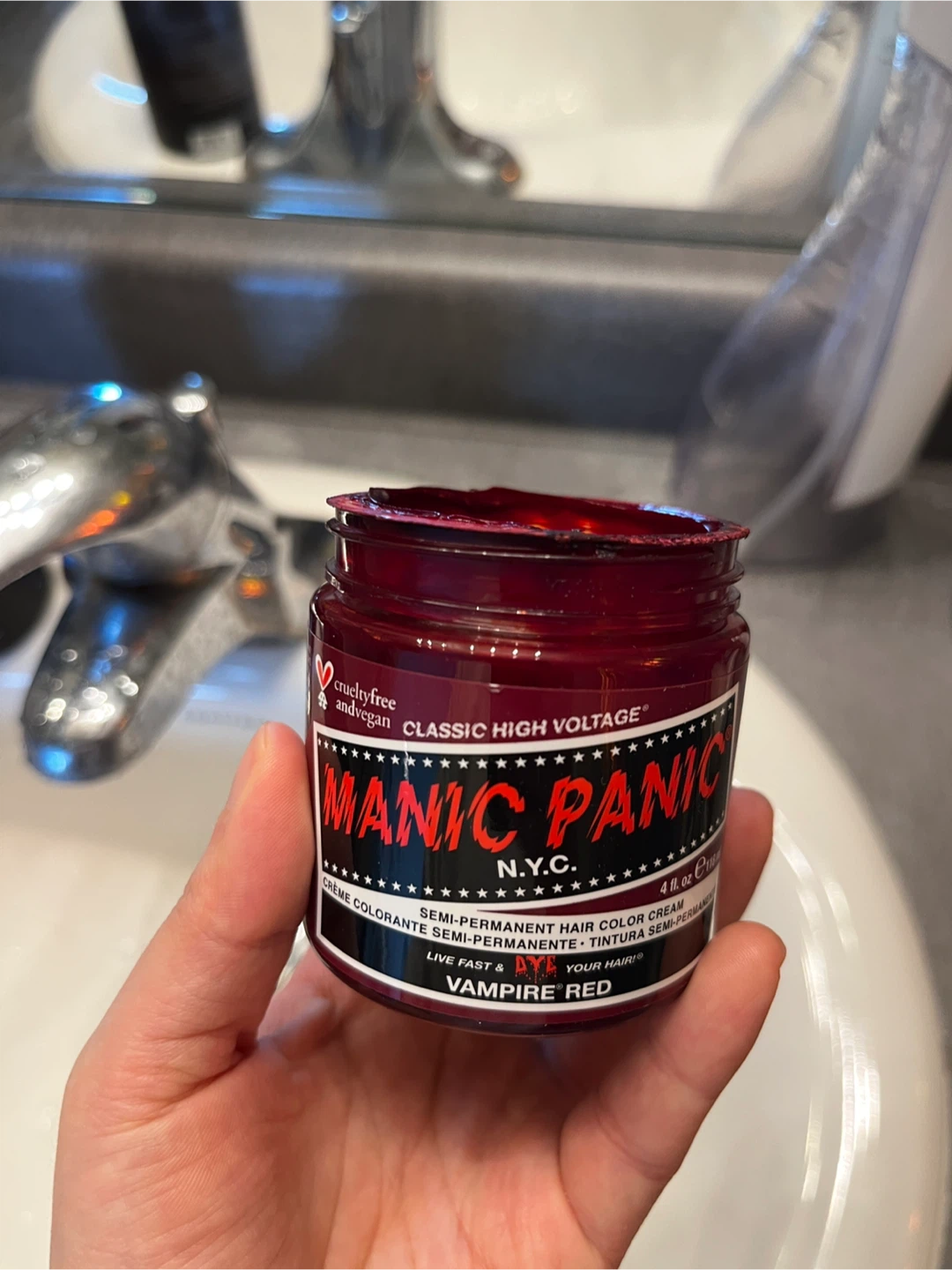 Manic Panic Vampire Red Semi-Permanent Hair Color Cream