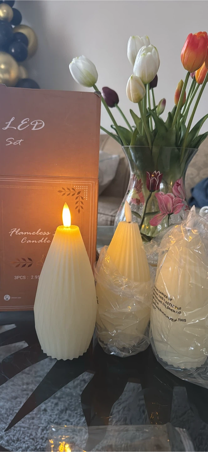 Flameless LED Candle Set with Remote