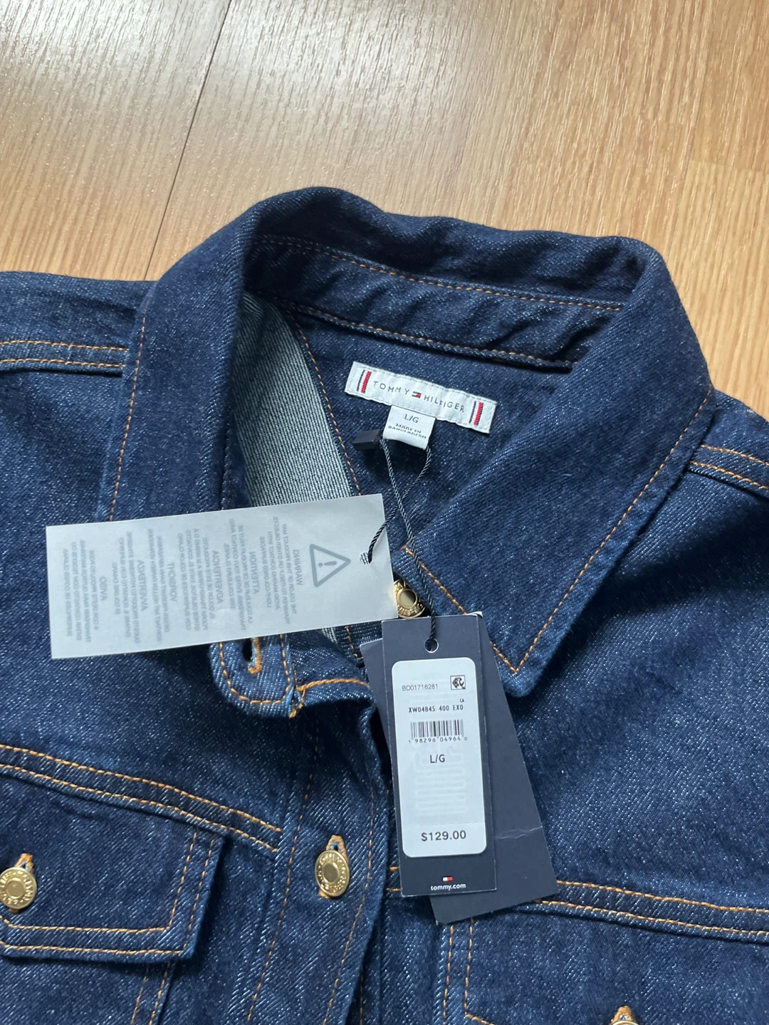 Tommy Hilfiger Denim Shirt Dress - Size L - photo 2