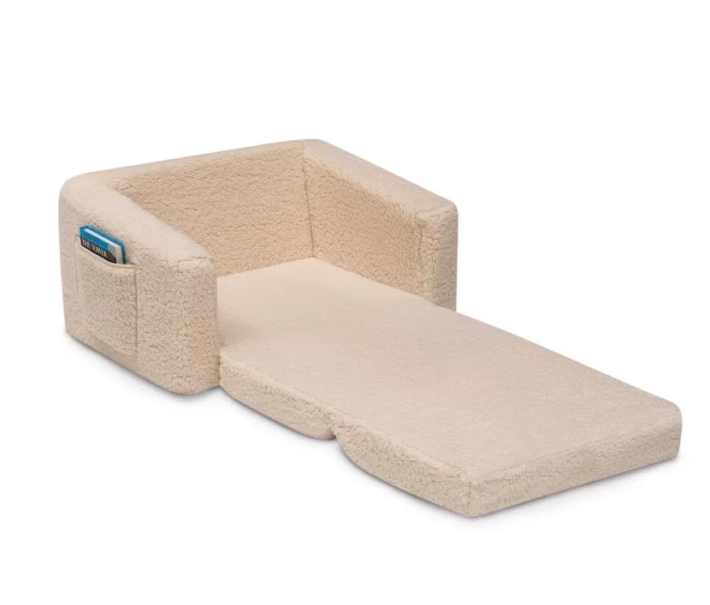 Fluffy Kids Flip Out Sofa Chair Bed - photo 5