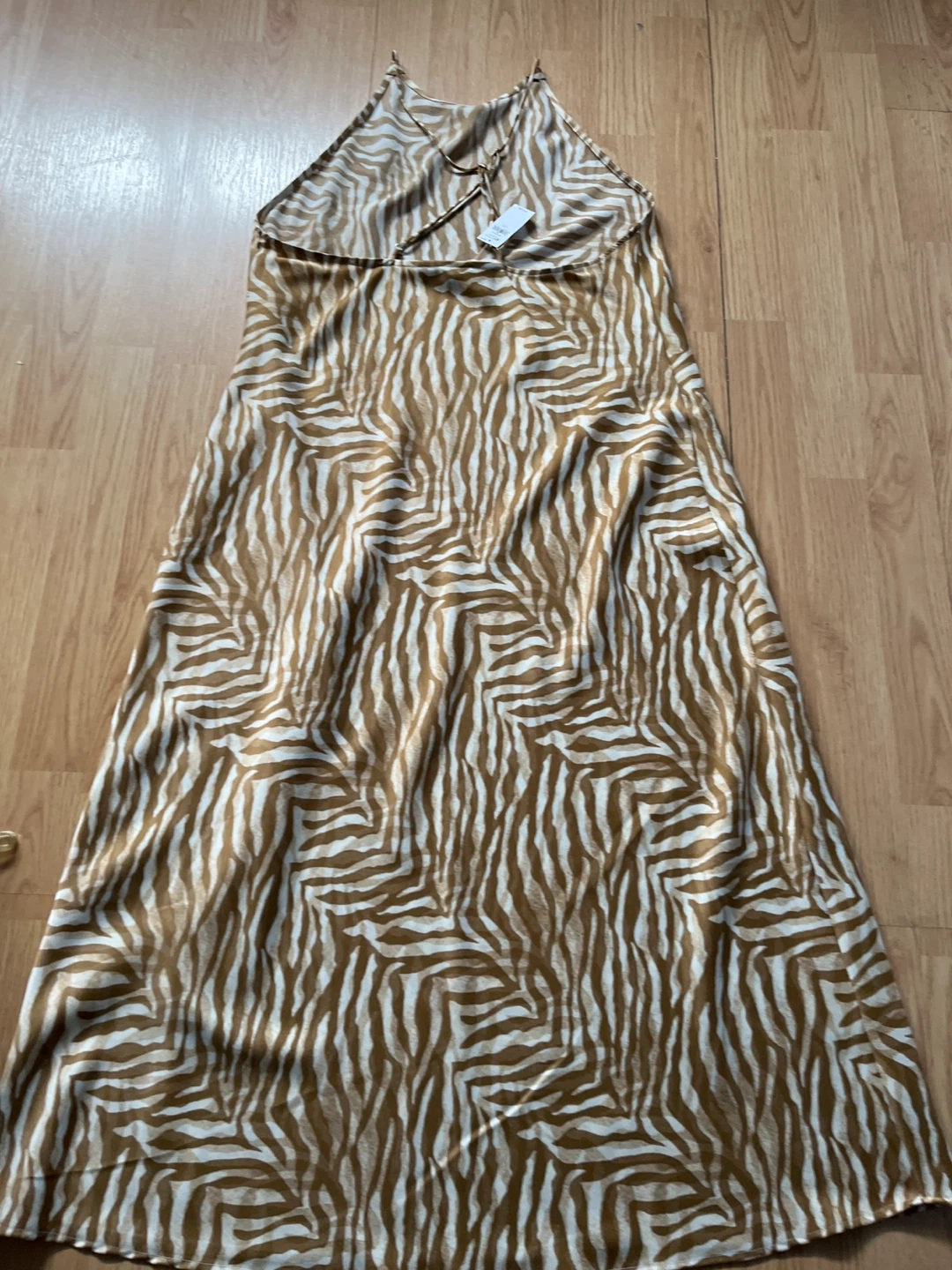 Banana Republic Zebra Print Maxi Dress Size L