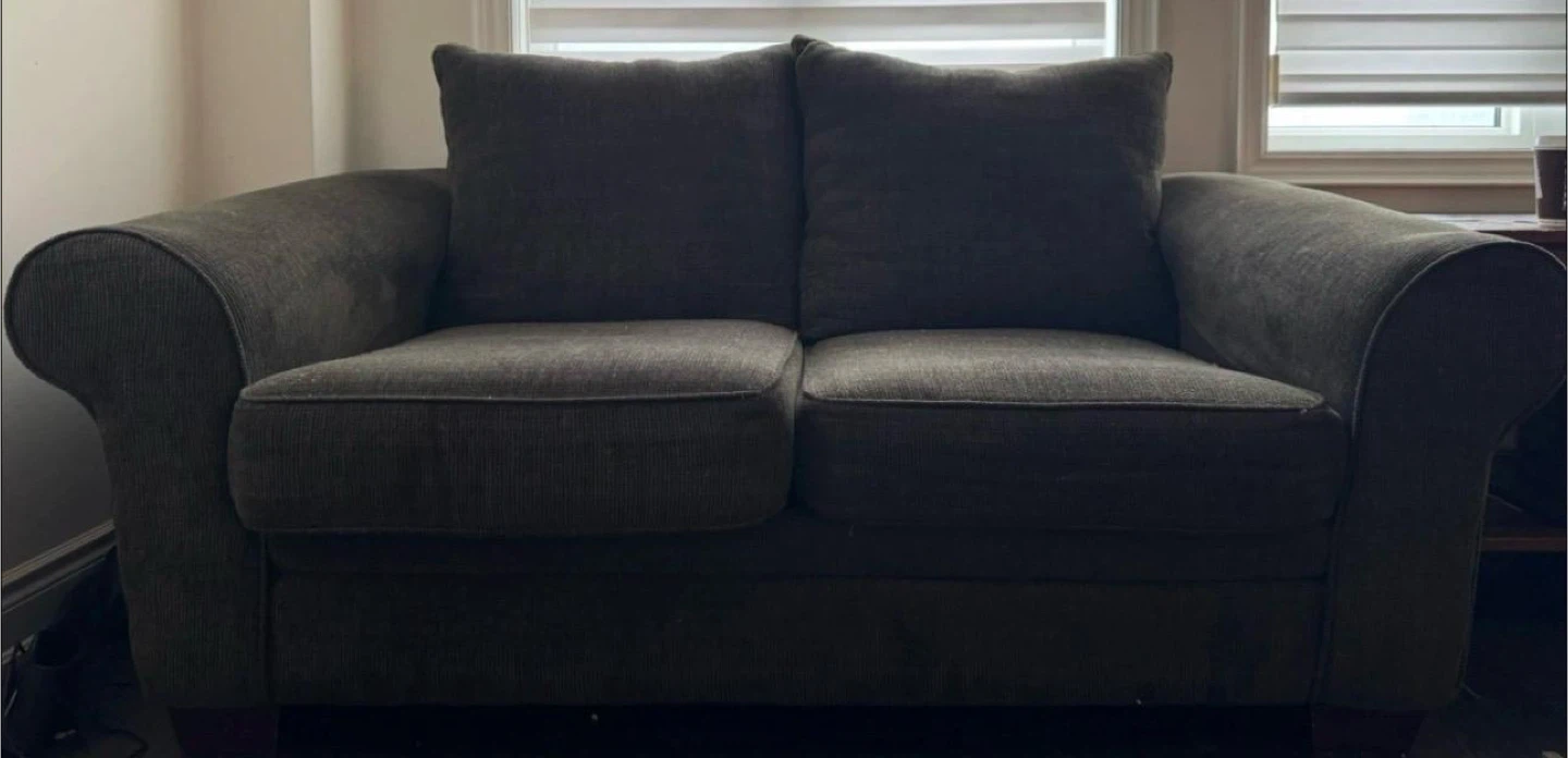 Dark Green Fabric Sofa - photo 3