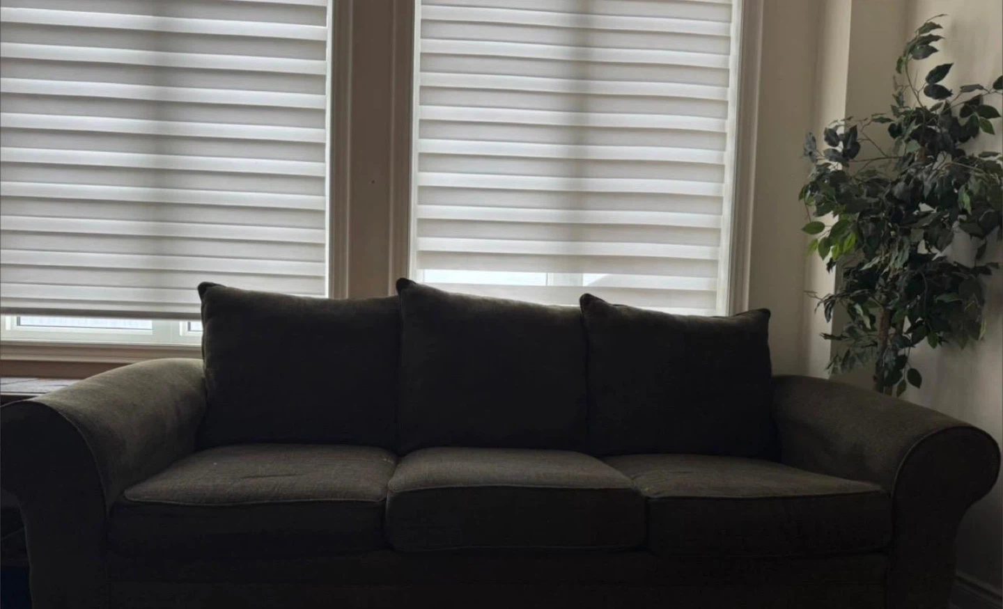 Dark Green Fabric Sofa - photo 2