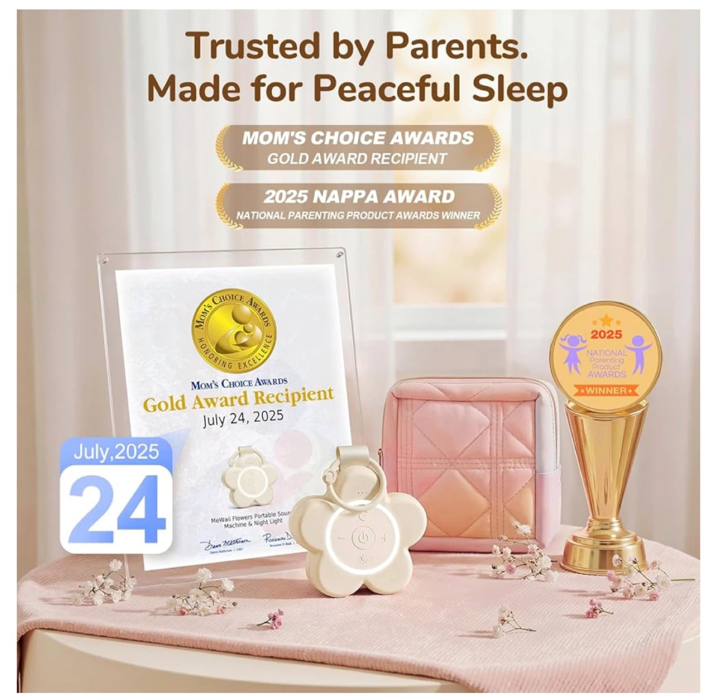 Mewaii Portable Sound Machine & Night Light for Baby - photo 2