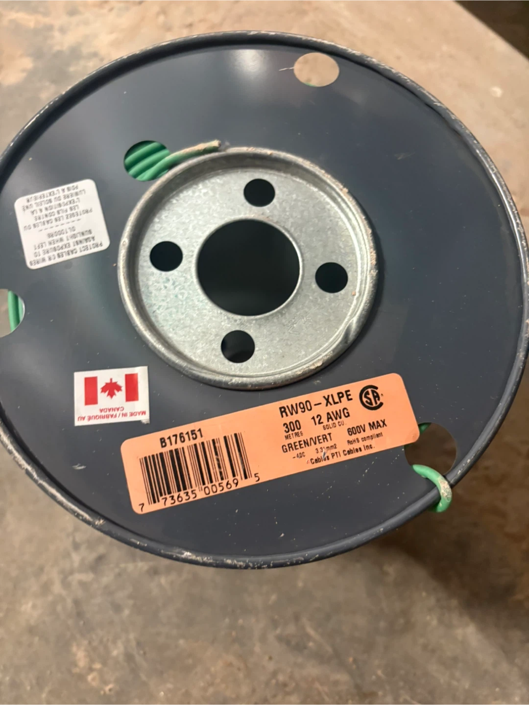 PDI Cables RW90 XLPE 12 AWG Wire