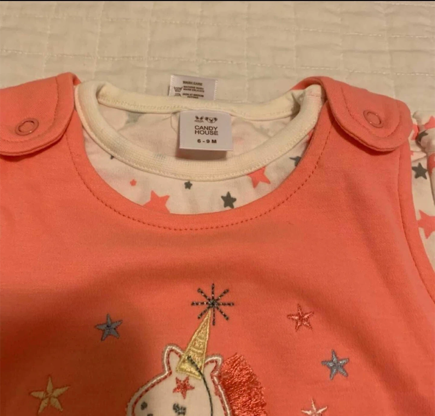 NWOT Candy House Baby Girls Unicorn Dress Set (6-9M) - photo 4