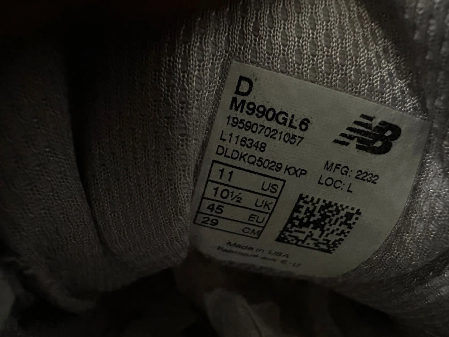 New Balance 990v6 Grey shoes - photo 4