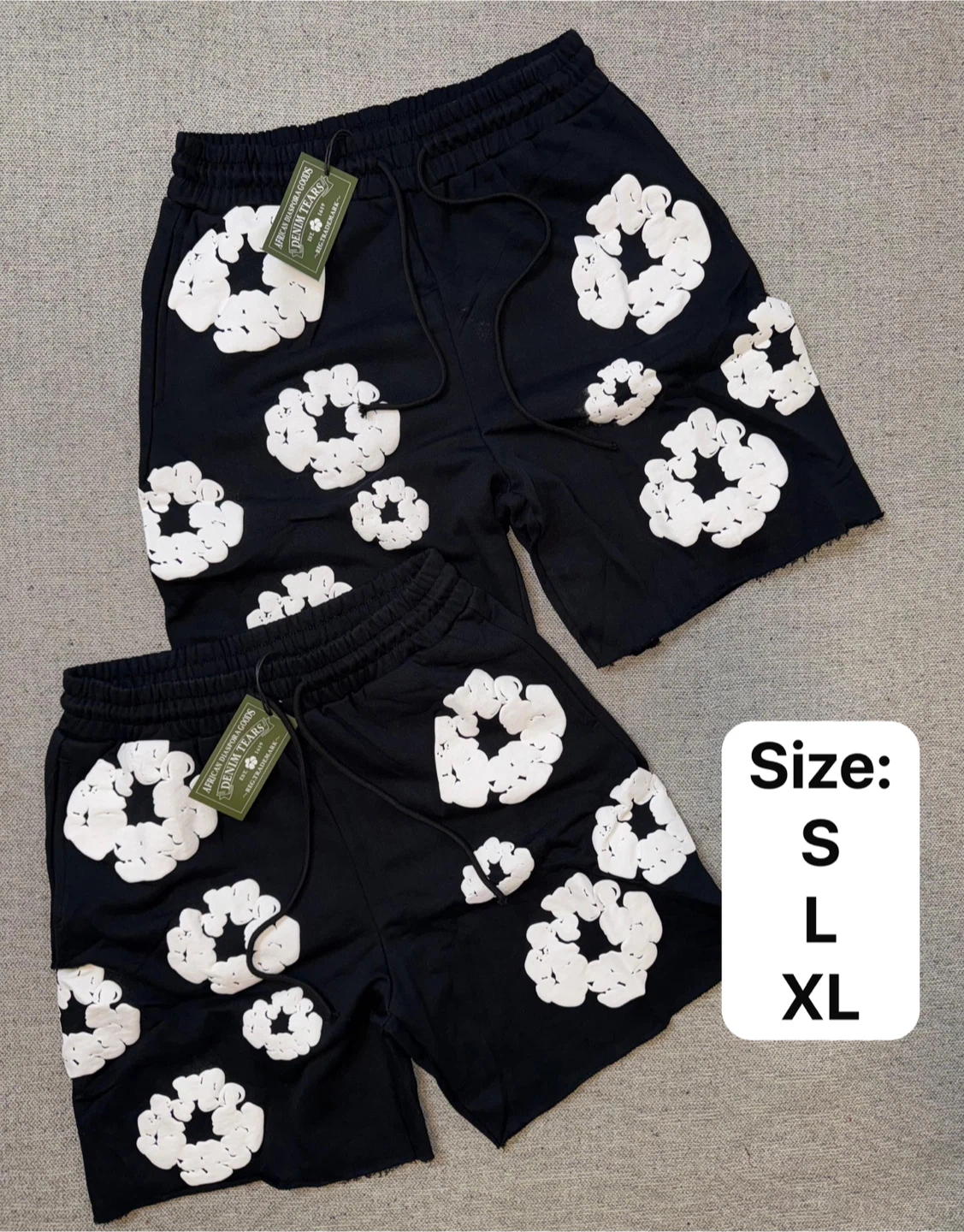 Afrikan Curls Denim Tears Shorts