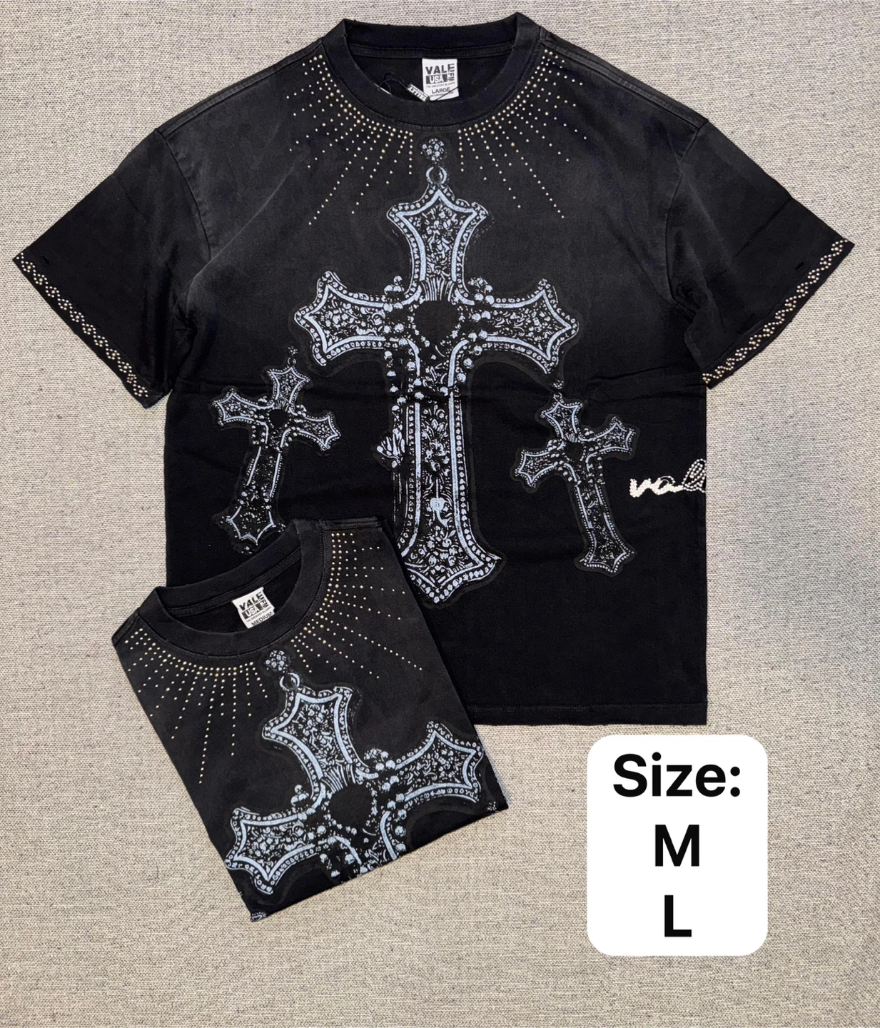 VALE USA Graphic T-Shirt - Black