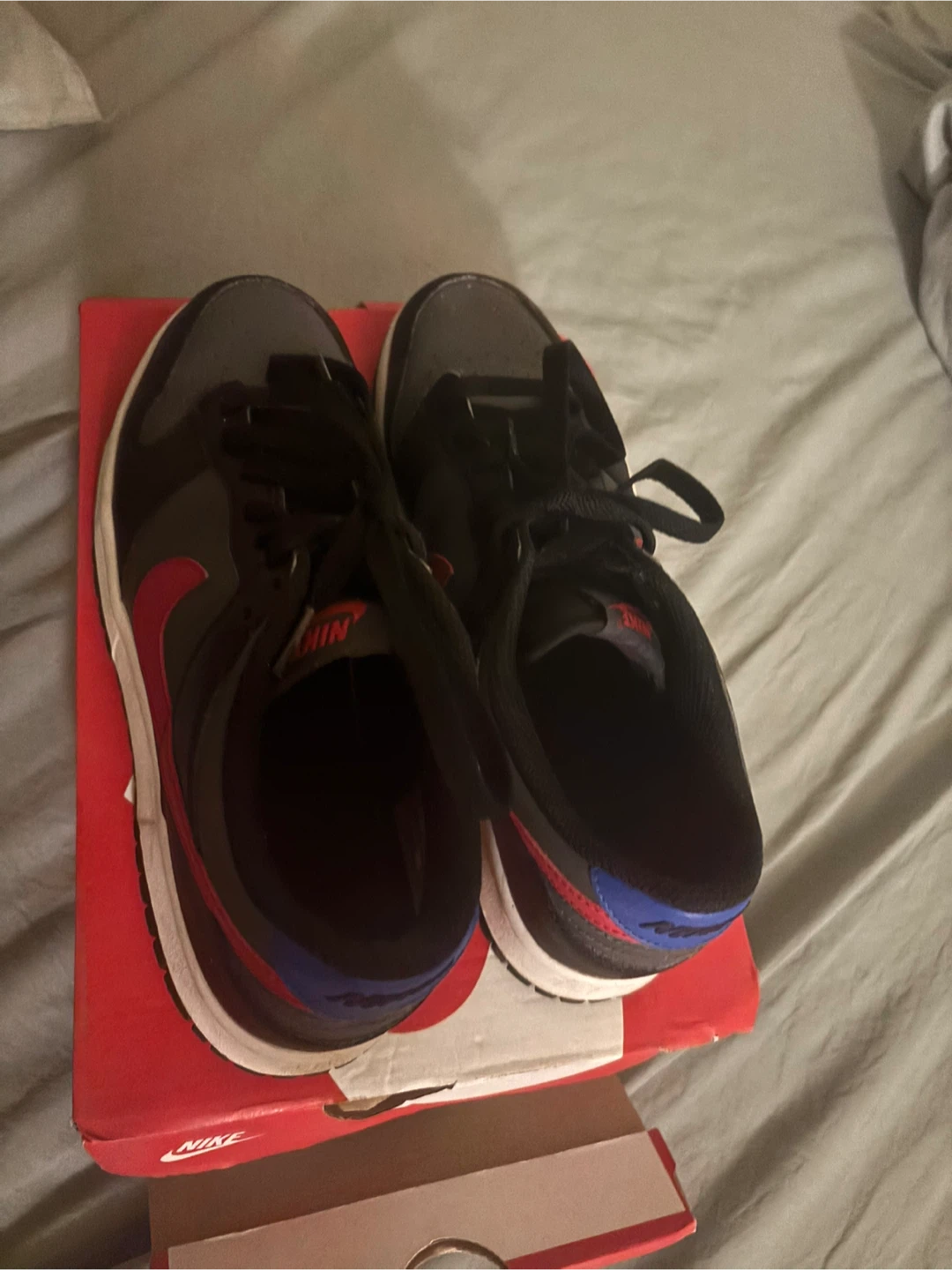 Nike Dunk Low Shoes - Black/Grey/Red - photo 3