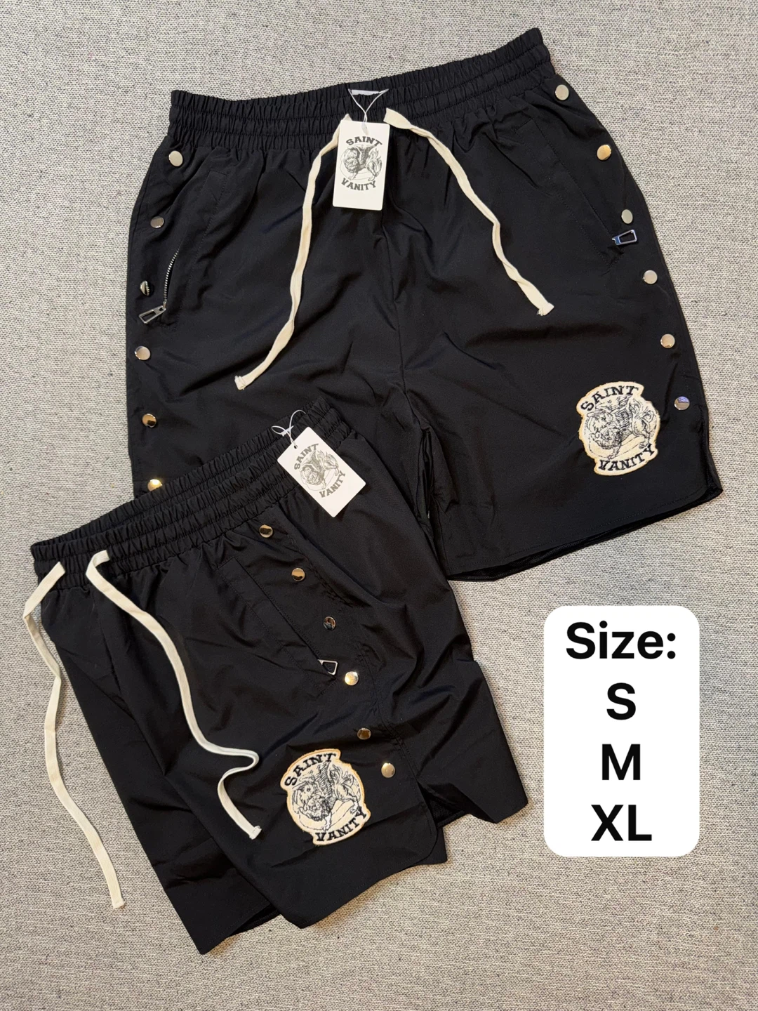 Saint Vanity Snap Button Shorts
