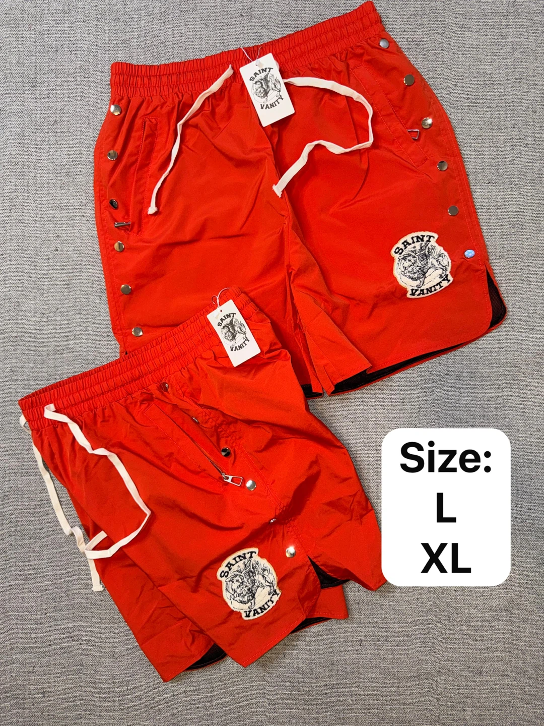Saint Vanity Snap Button Shorts - photo 3