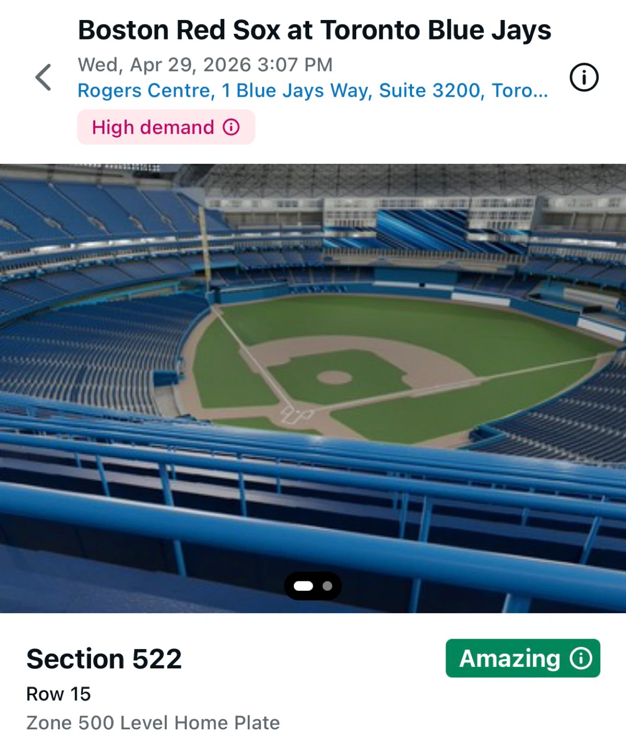 blue jays v red Sox $20 per ticket - photo 2
