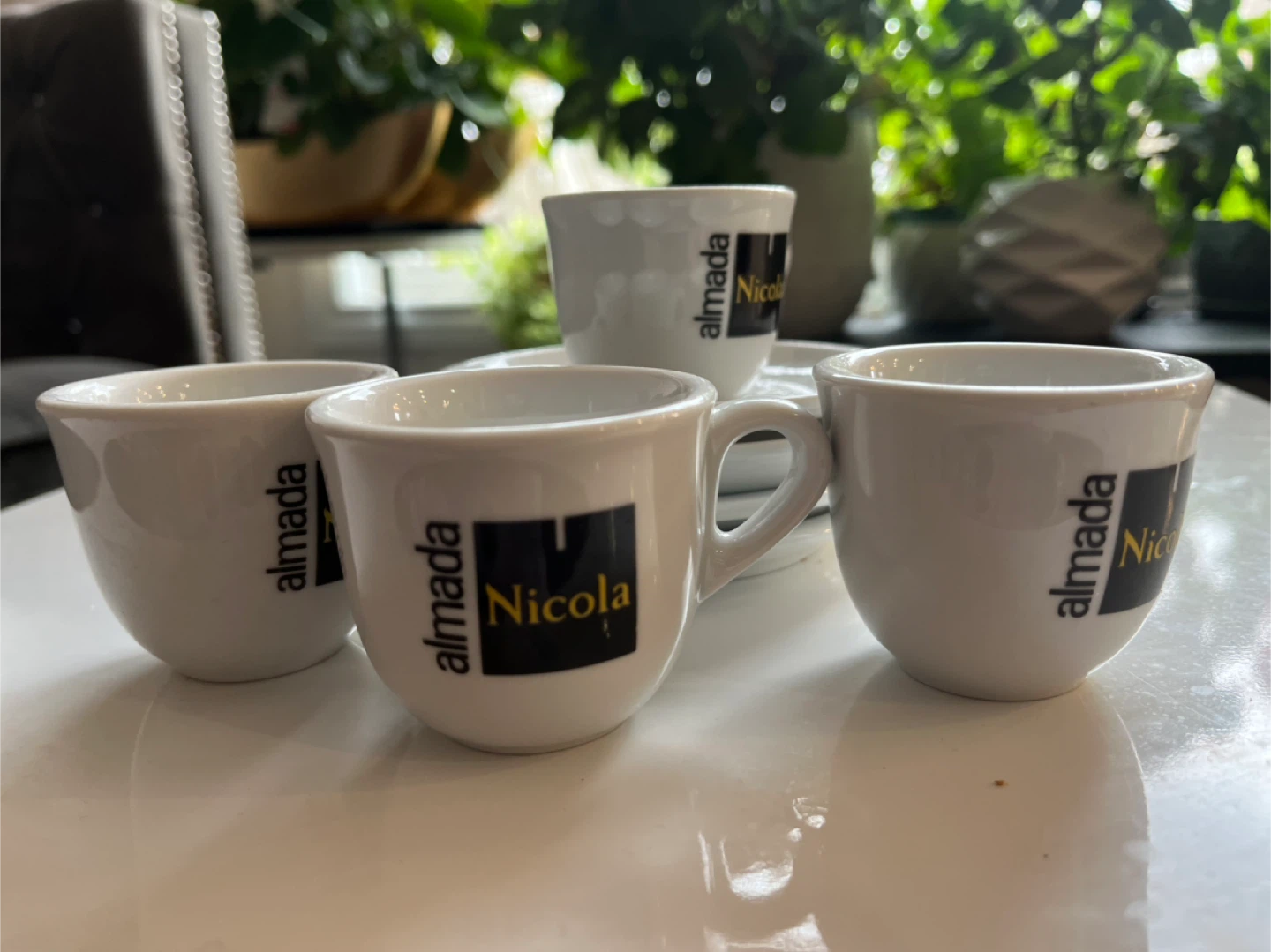 Almada Nicola Espresso Cups & Saucers Set