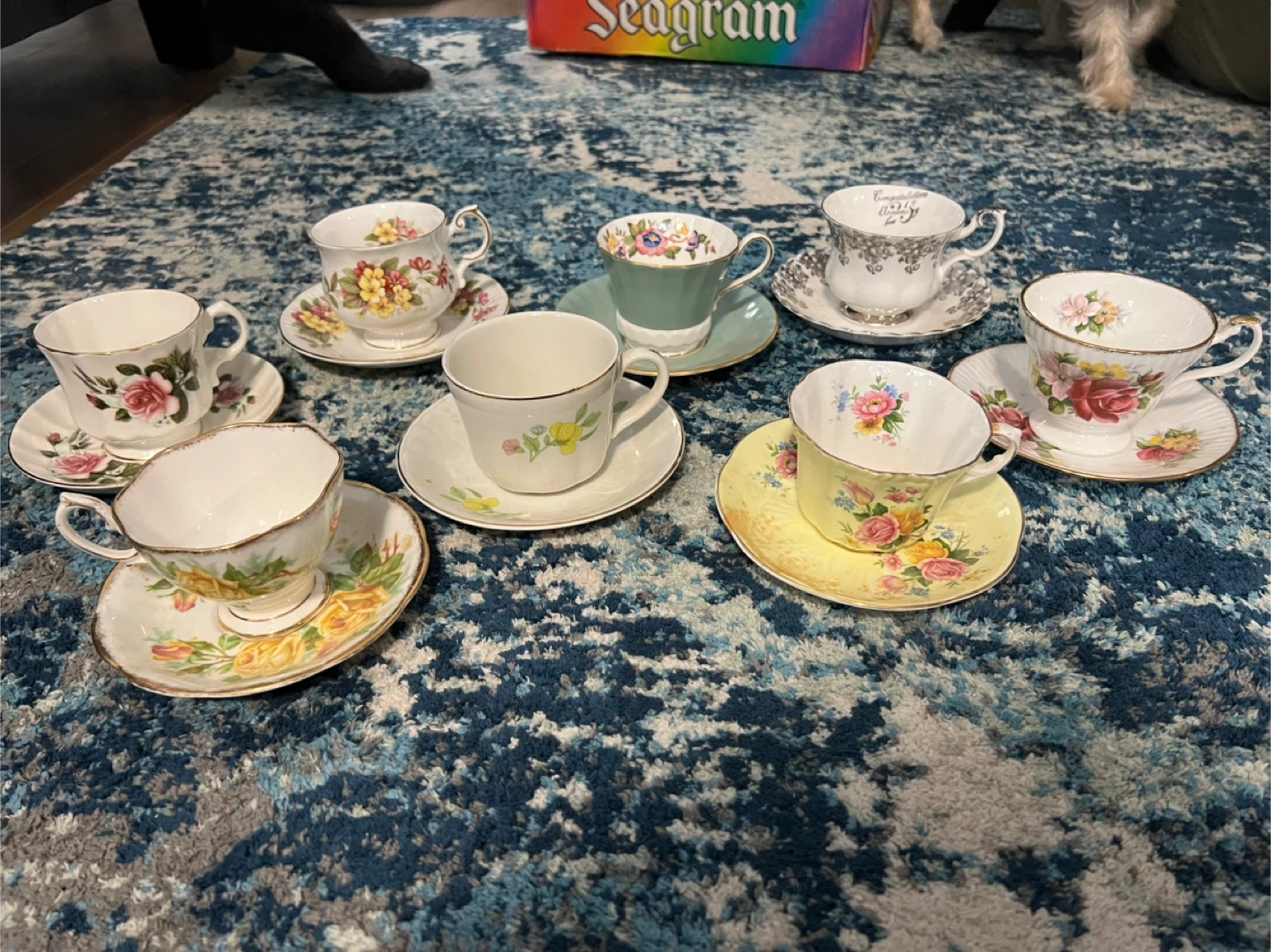 Bone china from England.  Vintage ones