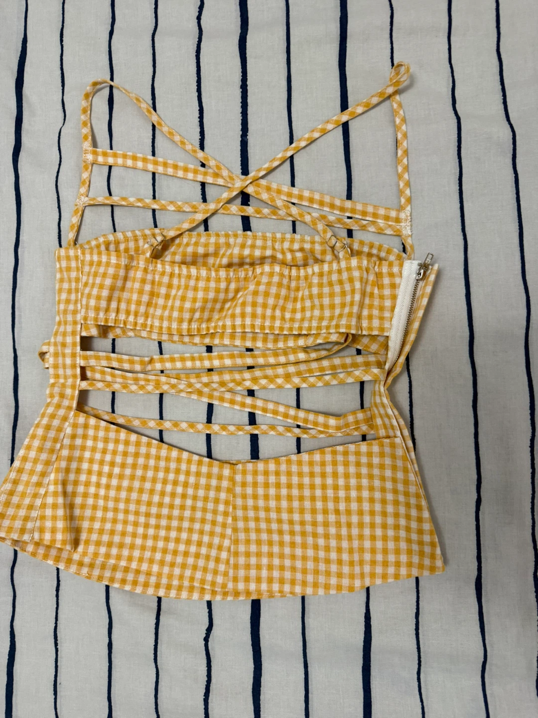 Amplova Women's Gingham Crop Top - photo 5