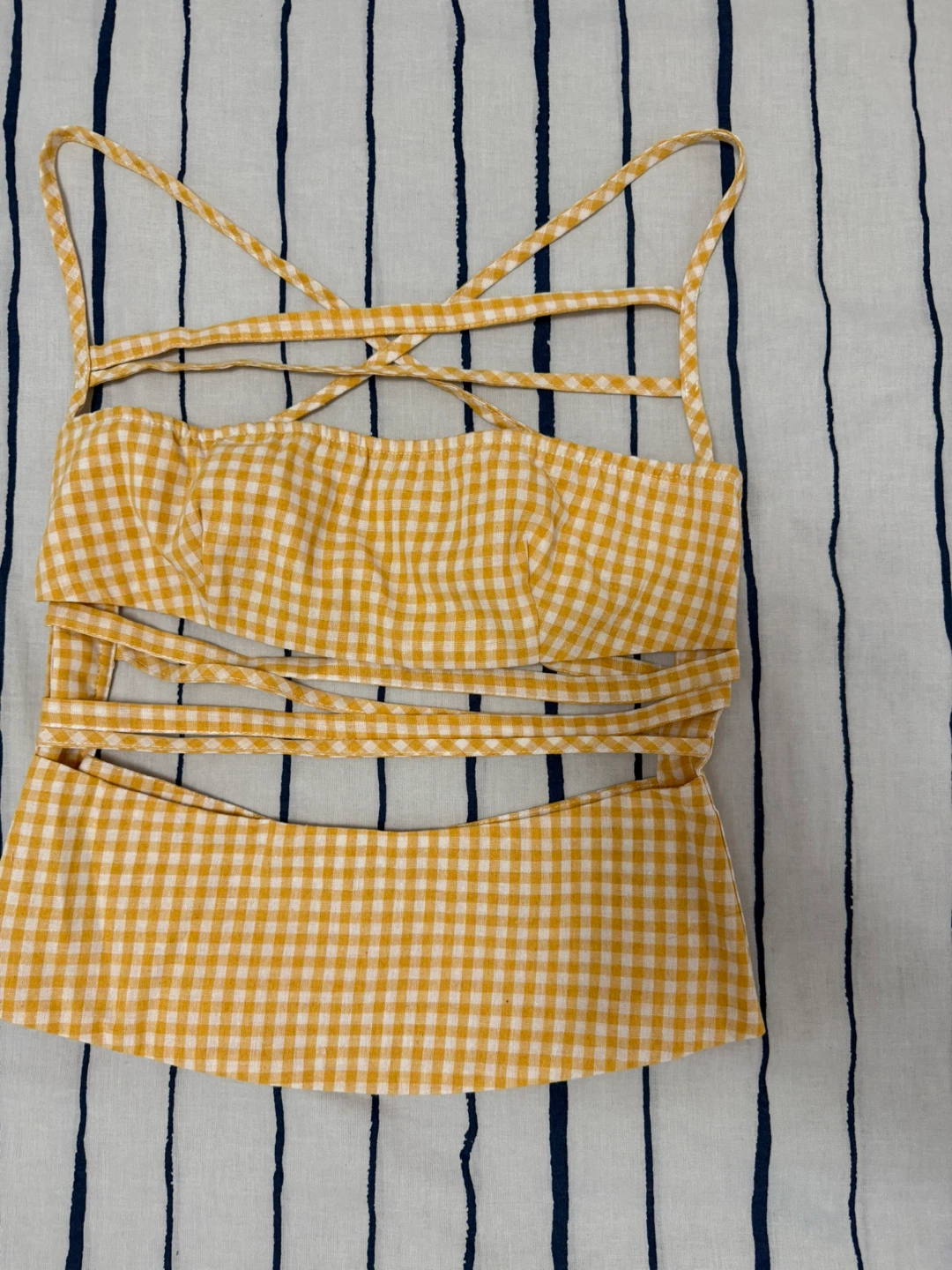 Amplova Women's Gingham Crop Top - photo 3