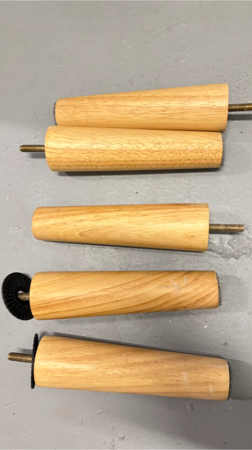 Set of 5 Wooden Furniture Legs